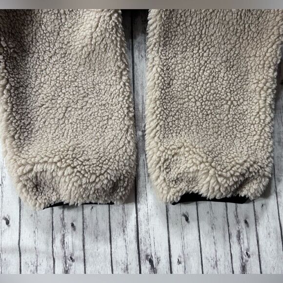 Rails Saga Leopard Print Teddy 1/4 Zip Pullover Jacket - Picture 8 of 12